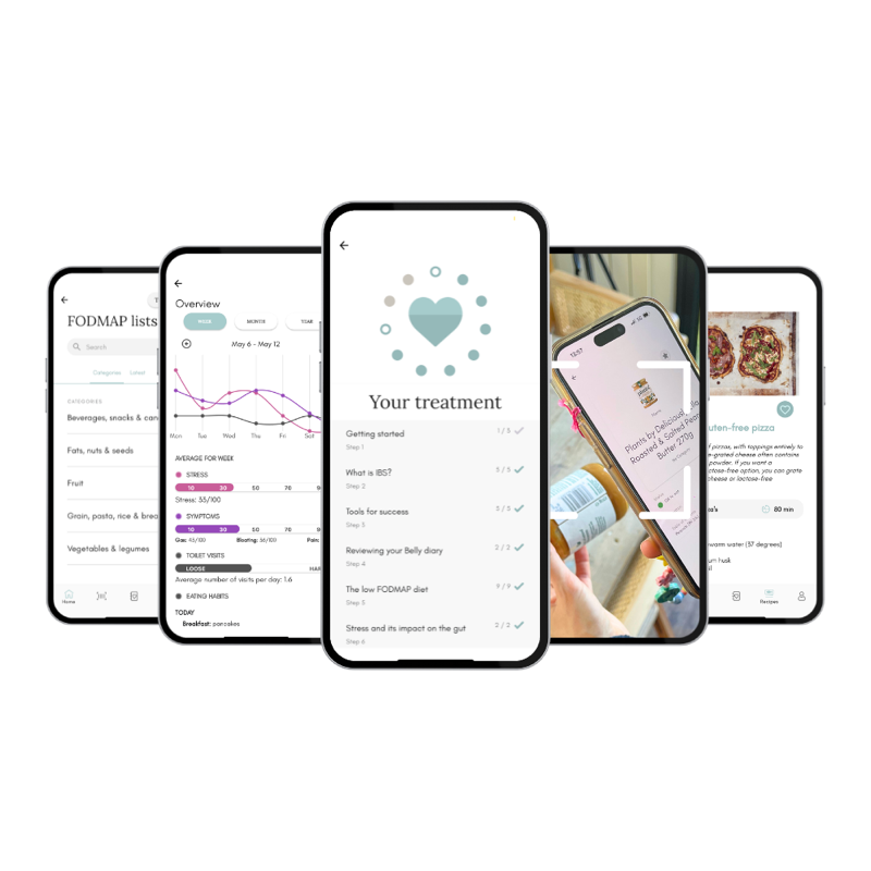 The Belly Balance app: FODMAP lists, 11-step treatment, scanner and recipes