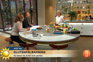 glutenfri bakning, (TV4) Nyhetsmorgon, Sofia Antonsson i nyhetsmorgon