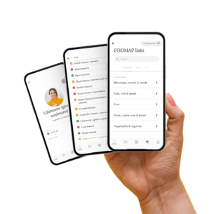 The Belly Balance app: FODMAP lists, categories and food status